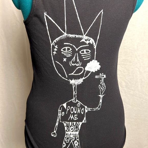 “I LOVE JESUS AND CIGARETTES” black tank top - Picture 3 of 3